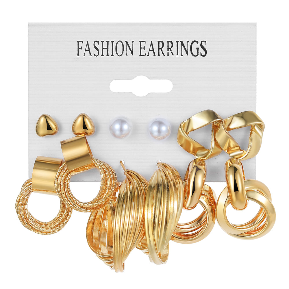 Beautiful Stylish Hoops and Studs Earrings