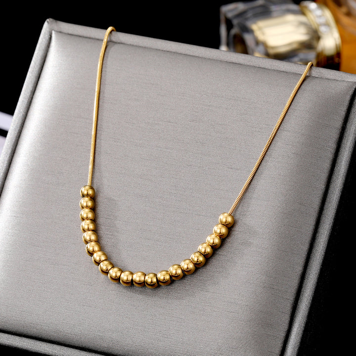 Ravishing Beaded Gold Necklace