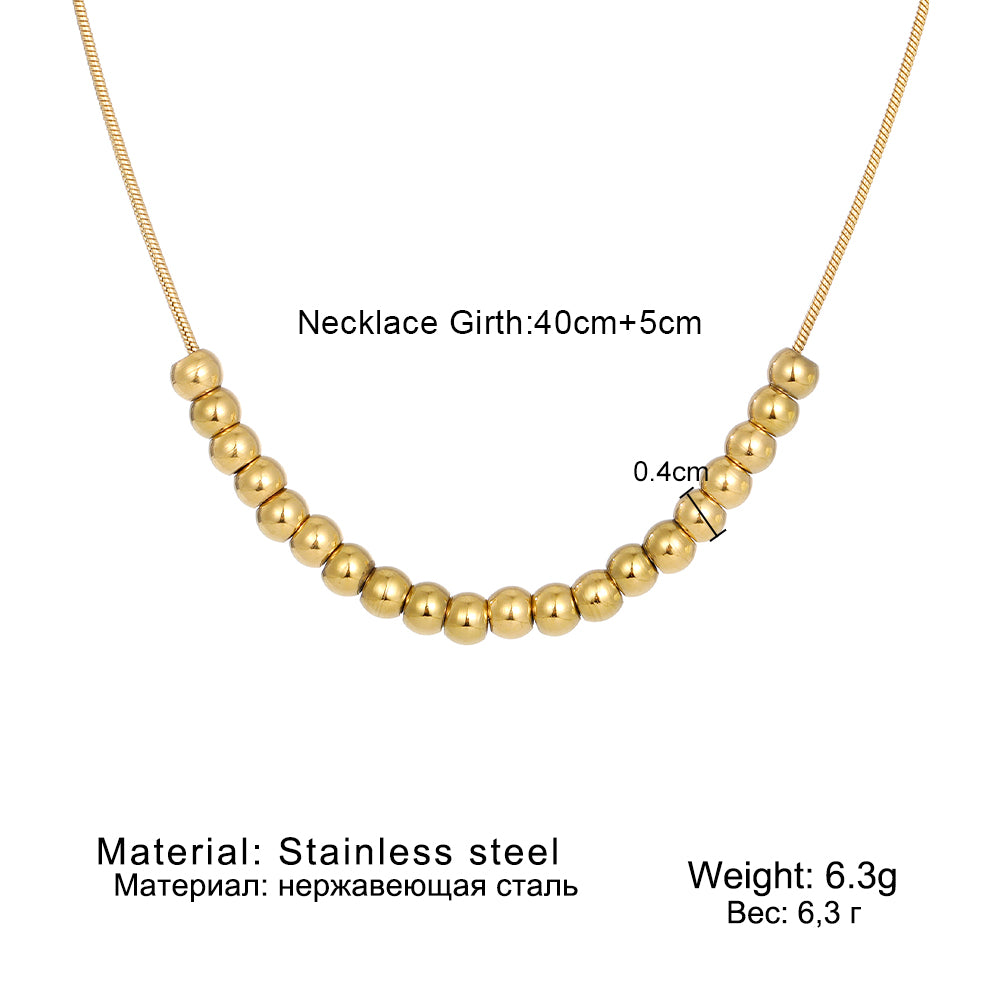 Ravishing Beaded Gold Necklace