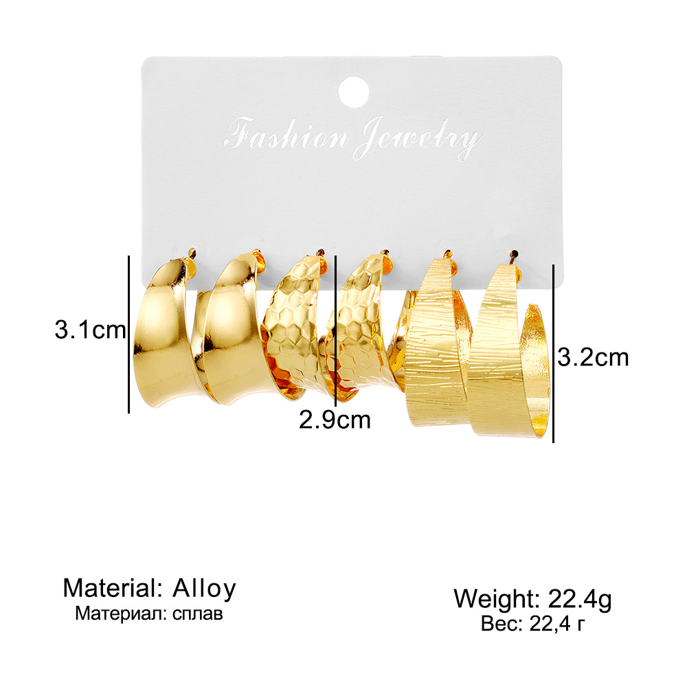 Adorable Trendy Hoops Earrings