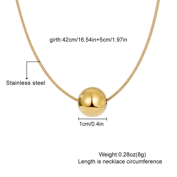 Elegant Necklace with Rounded Pendant