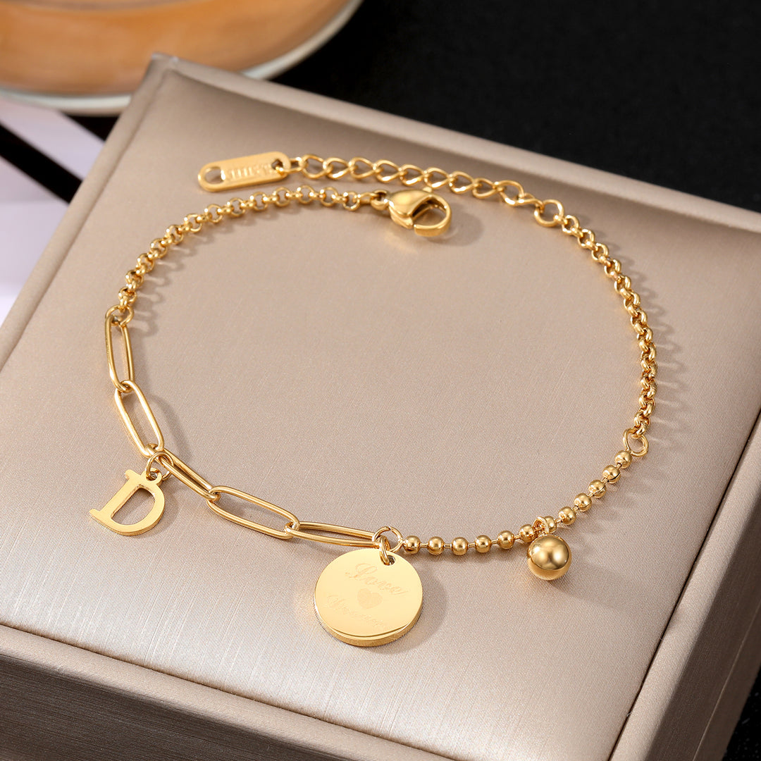 Radiant Gold Charm Bracelet