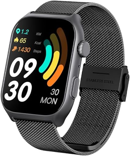 GTS7-pro: Men Smartwatch for Android & IOS – Sport Health & Fitness Tracker - black steel