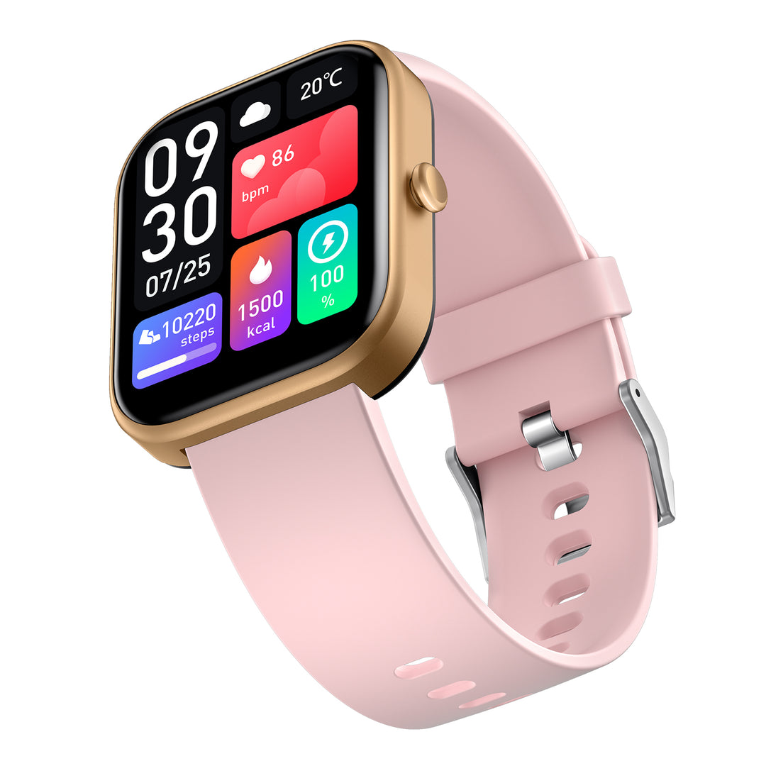 Gold Pink GTS-5 Bluetooth Watch for Android & IOS (Rose Pink)