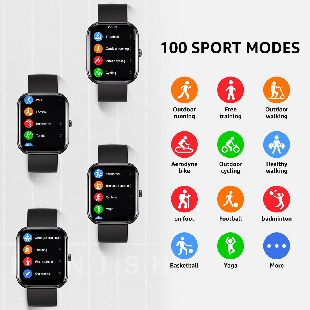GTS6 Smartwatch - 2" HD Touch Screen Bluetooth GPS Sport Health & Fitness Tracker