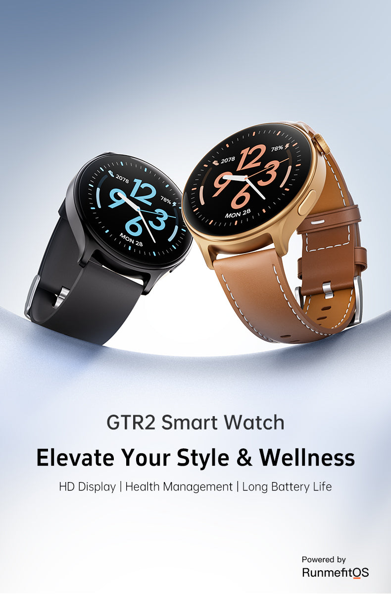 GTR2 - Women & Men Smartwatch for Android & IOS – Sport Health & Fitness Tracker - steel band