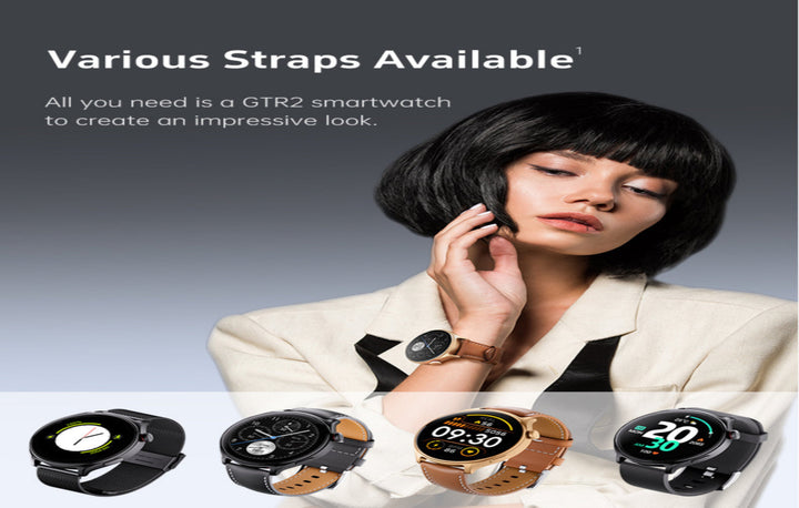 GTR2 - Women & Men Smartwatch for Android & IOS – Sport Health & Fitness Tracker - steel band