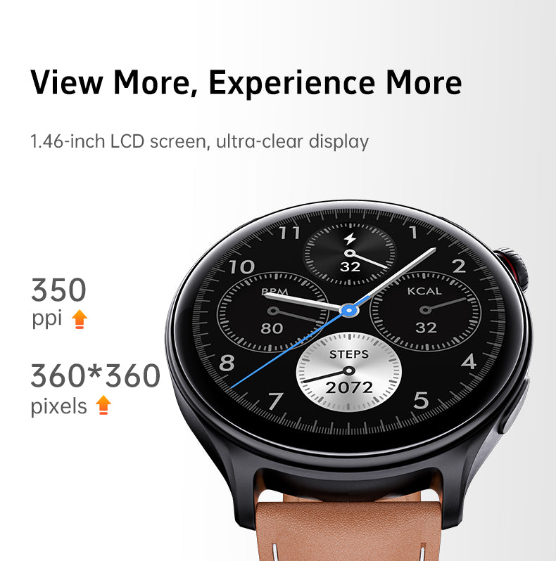 GTR2 - Women & Men Smartwatch for Android & IOS – Sport Health & Fitness Tracker - steel band