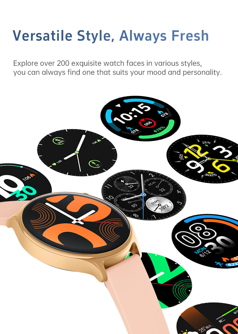 GTR2 - Women & Men Smartwatch for Android & IOS – Sport Health & Fitness Tracker - steel band