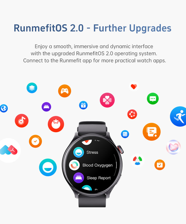 GTR2 - Women & Men Smartwatch for Android & IOS – Sport Health & Fitness Tracker - steel band