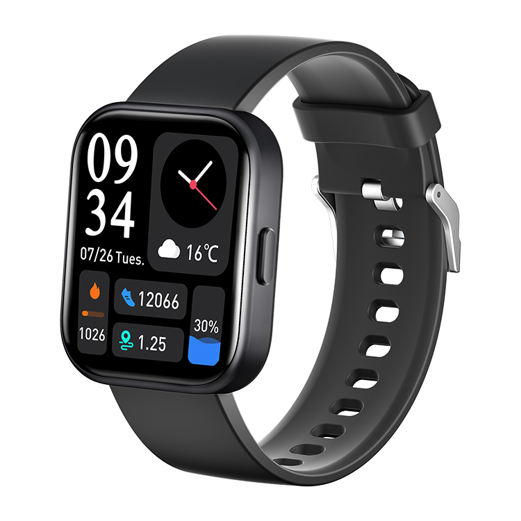 GT6 Women’s and Men's Smartwatch (Black) for Android & IOS