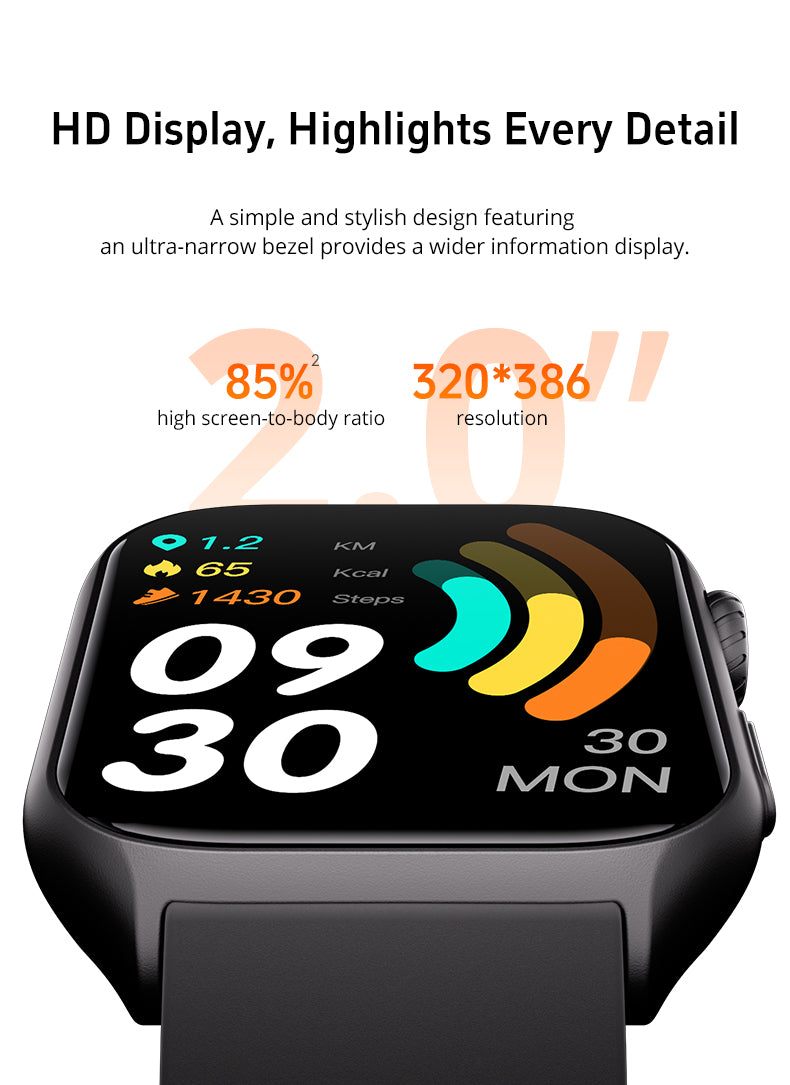GTS7-pro: Men Smartwatch for Android & IOS – Sport Health & Fitness Tracker - black band