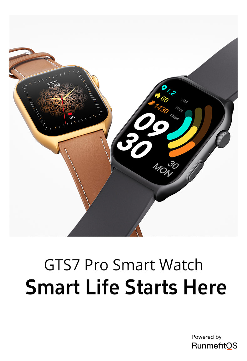GTS7-pro: Women Smartwatch for Android & IOS – Sport Health & Fitness Tracker - leather band