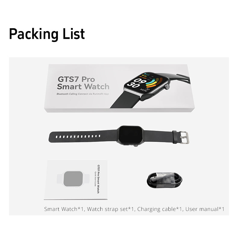 GTS7-pro: Women Smartwatch for Android & IOS – Sport Health & Fitness Tracker - leather band