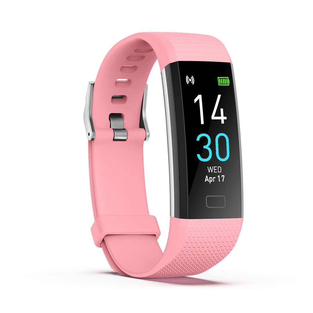 S5-4 Waterproof Fitness Watch/Health Bracelet for Android & IOS – Health & Fitness Tracker: 16 Sport Modes – 10 Color Smartwatch Straps