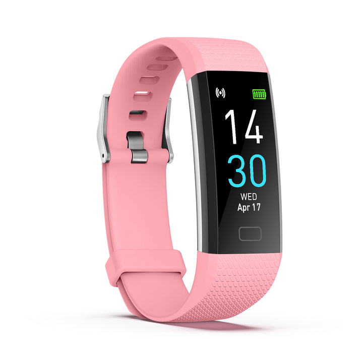 S5-4 Waterproof Fitness Watch/Health Bracelet for Android & IOS – Health & Fitness Tracker: 16 Sport Modes – 10 Color Smartwatch Straps