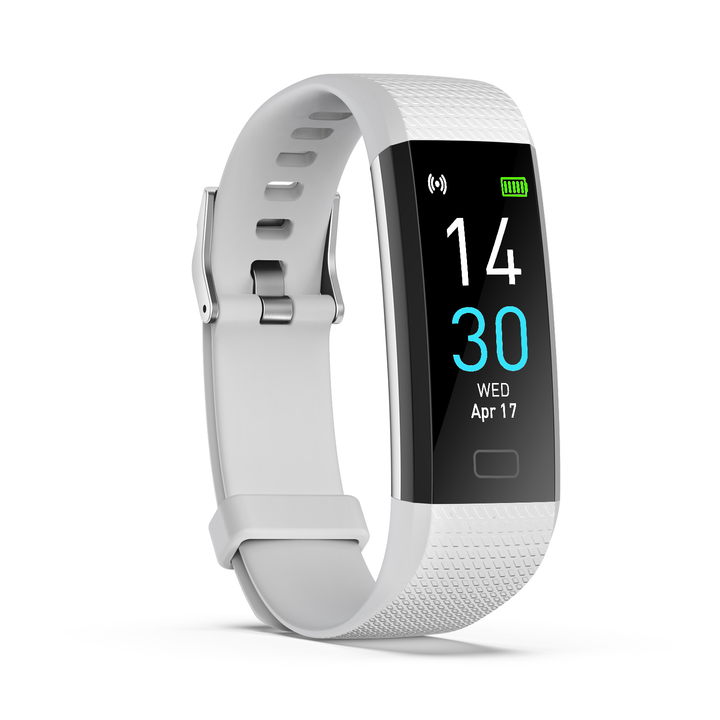 S5-4 Waterproof Fitness Watch/Health Bracelet for Android & IOS – Health & Fitness Tracker: 16 Sport Modes – 10 Color Smartwatch Straps