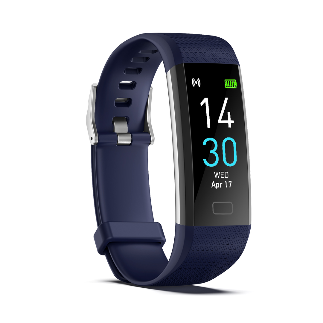 S5-4 Waterproof Fitness Watch/Health Bracelet for Android & IOS – Health & Fitness Tracker: 16 Sport Modes – 10 Color Smartwatch Straps