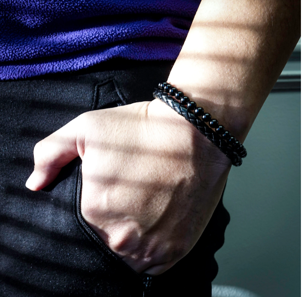 Happy Husband Stone Leather Bracelet